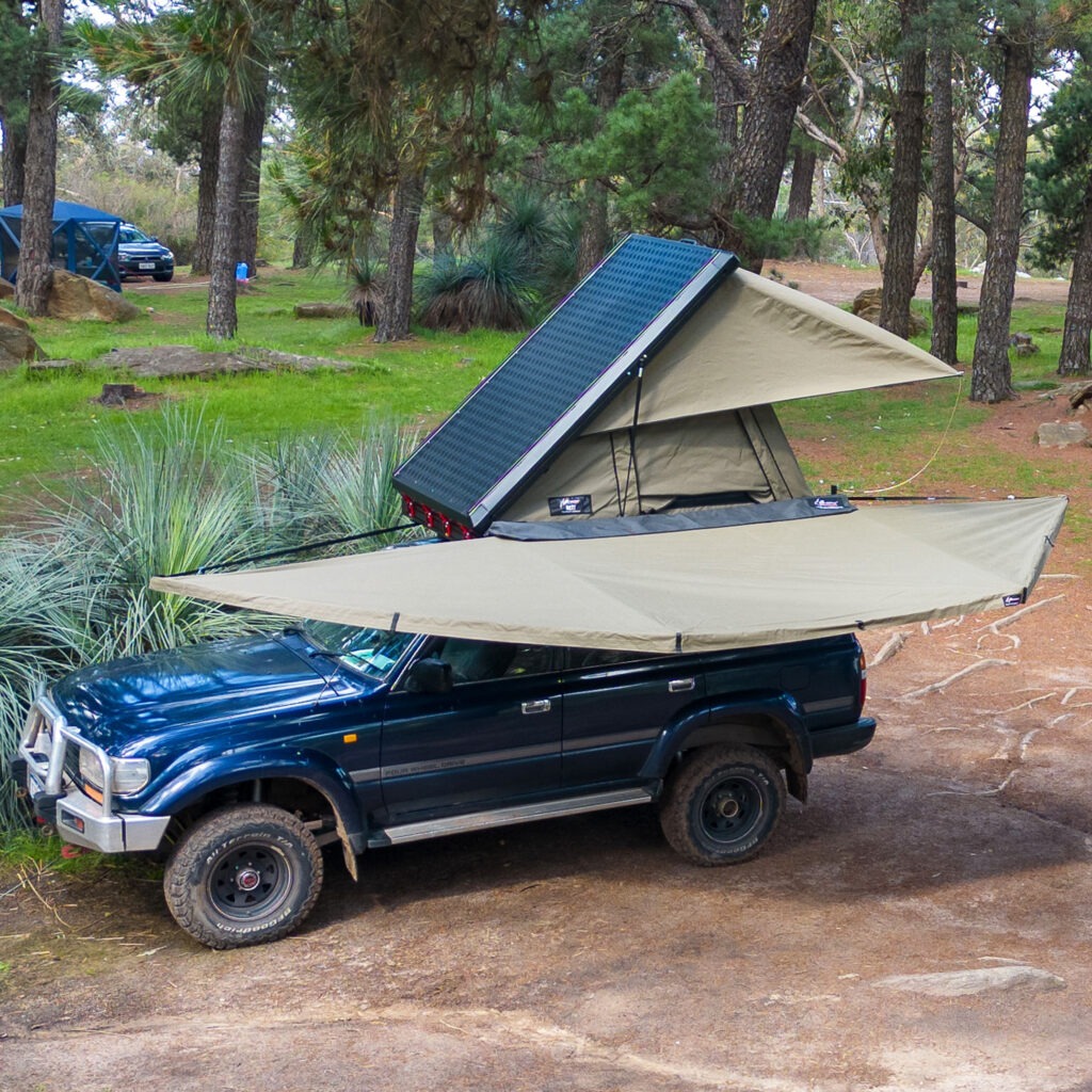 The bush company 180 XT MAX Awning - installed